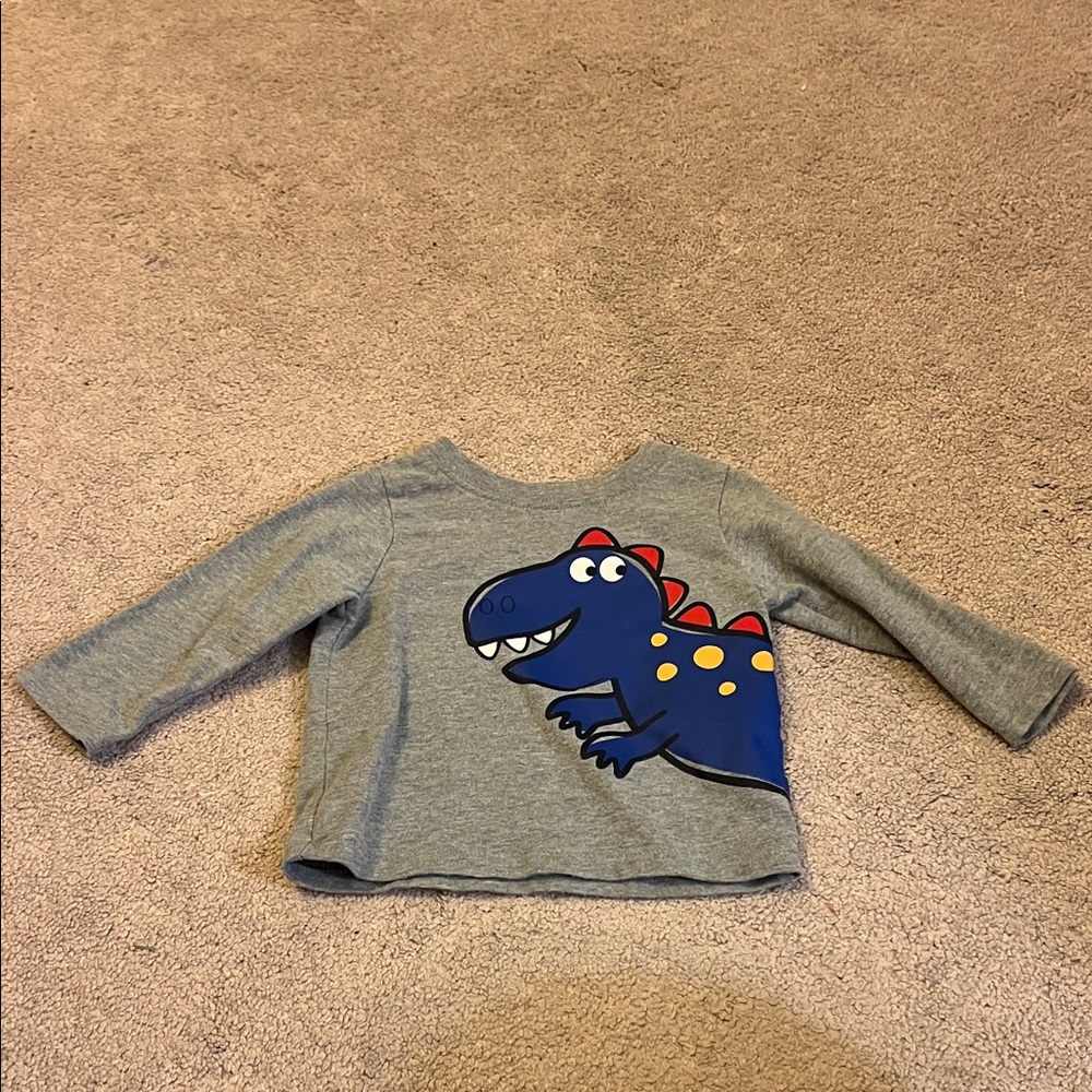 🍼Garanimals Gray and Blue Dinosaur Long Sleeve Tee🍼